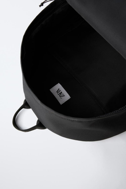 ZARA ПОВСЕДНЕВНЫЙ РЮКЗАК, ЧЕРНЫЙ