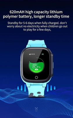 Детские умные часы Smart Baby Watch LT-25 4G Wi-Fi, голубой