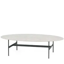 Кофейный стол Prato 140х70 см, серая керамика