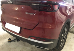 Фаркоп Chery Tiggo 7 Pro 2020-, вкл. Pro Xcite X-Cross 7 2024-, Exeed LX 2022- съемное крепление шара под американский квадрат, (без электрики, паспорт и сертификат в комплекте) Motodor.99004-E