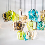 796349 Люстра CARAMELLO LED 24х6W 2600LM КОФЕЙНЫЙ/МУЛЬТИКОЛОР 3000K