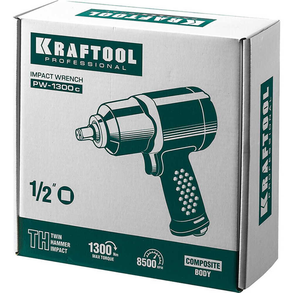 Гайковерт пневматический ударный Kraftool PW-1300c 64205