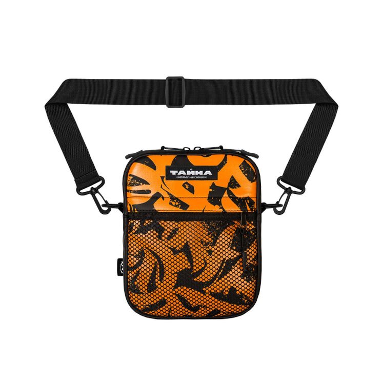 Сумка через плечо ТАЙНА x ЗУКО черный/экокожа/оранж принт