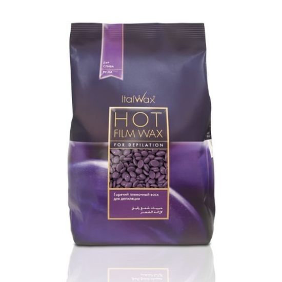 Воск горячий (плёночный) Italwax 1 кг. гранулы Слива