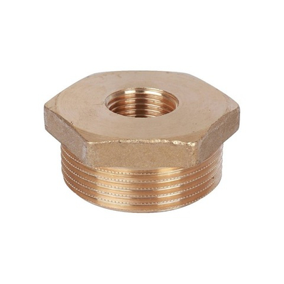 Футорка STOUT SFT 0028 - 1"1/2 x 1/2" (для стальных труб, латунь без покрытия)