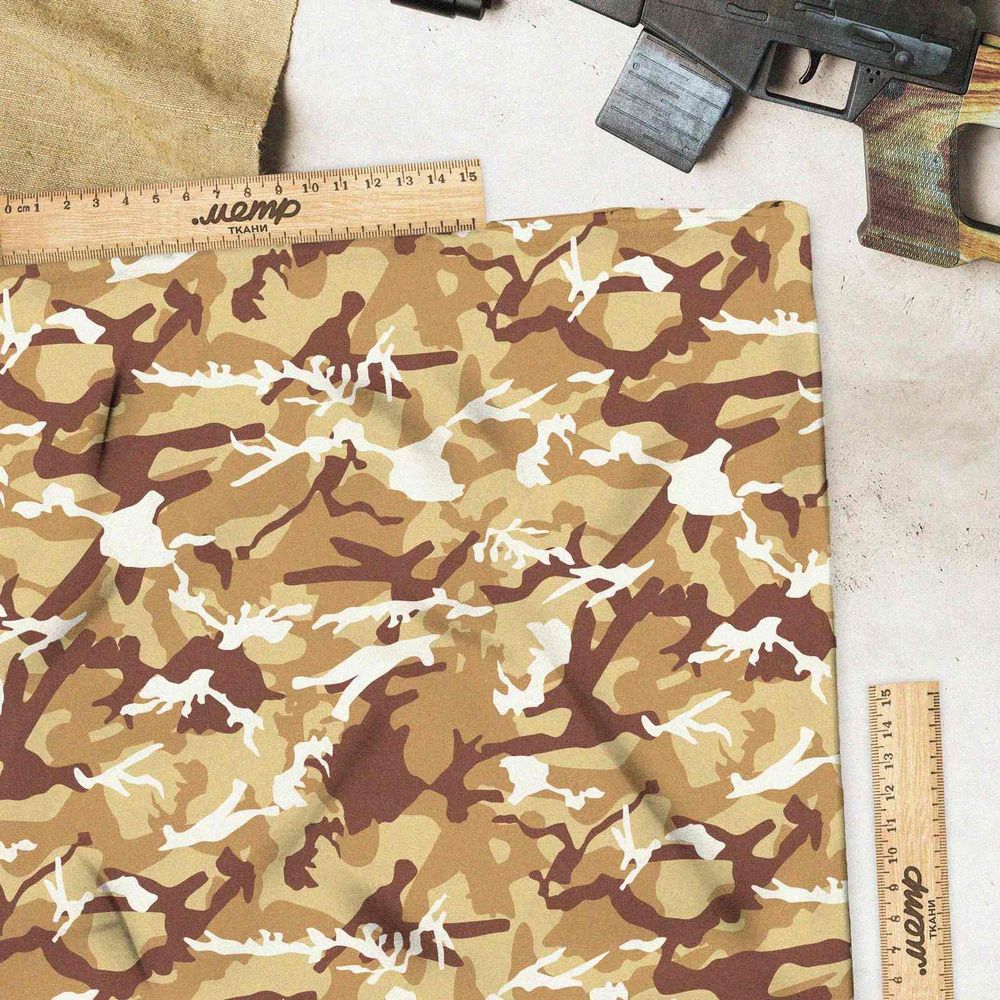 Ткань таффета коричневый милитари