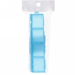 Таблетница - органайзер 4 ячейки «VOSTOKDOM», микс три цвета, 10*2.5*2см