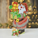 Украшение новогоднее "Дед Мороз с подарком" 40*25см