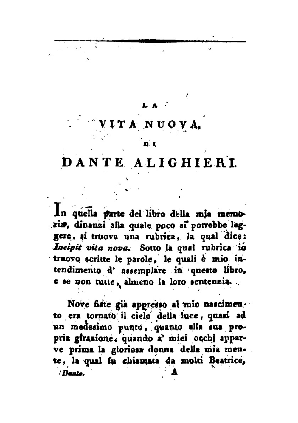 La Vita Nuova E Le Rime (Italian Edition) | Dante Alighieri