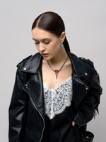 Колье "Red Soul Trio" Silver