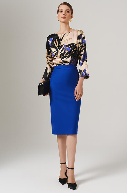 4860 Юбка женская (ультрамарин)