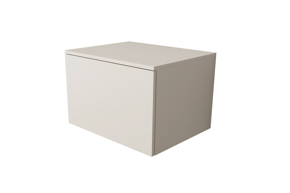 Тумба подвесная VELVEX Unit 60x40 выдв. ящик внутр. ящик шёлк шампань