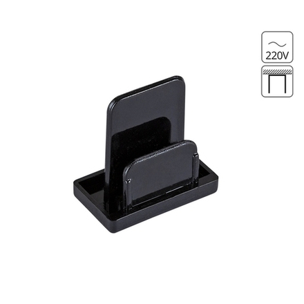 Заглушка для шинопровода чёрная Arte Lamp TRACK ACCESSORIES накладной ТС
