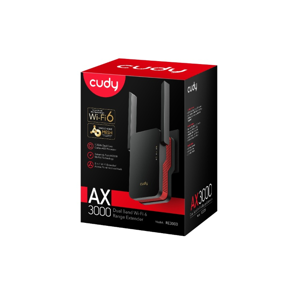 Cudy RE3000 Усилитель сигнала Wi-Fi 6 AX3000