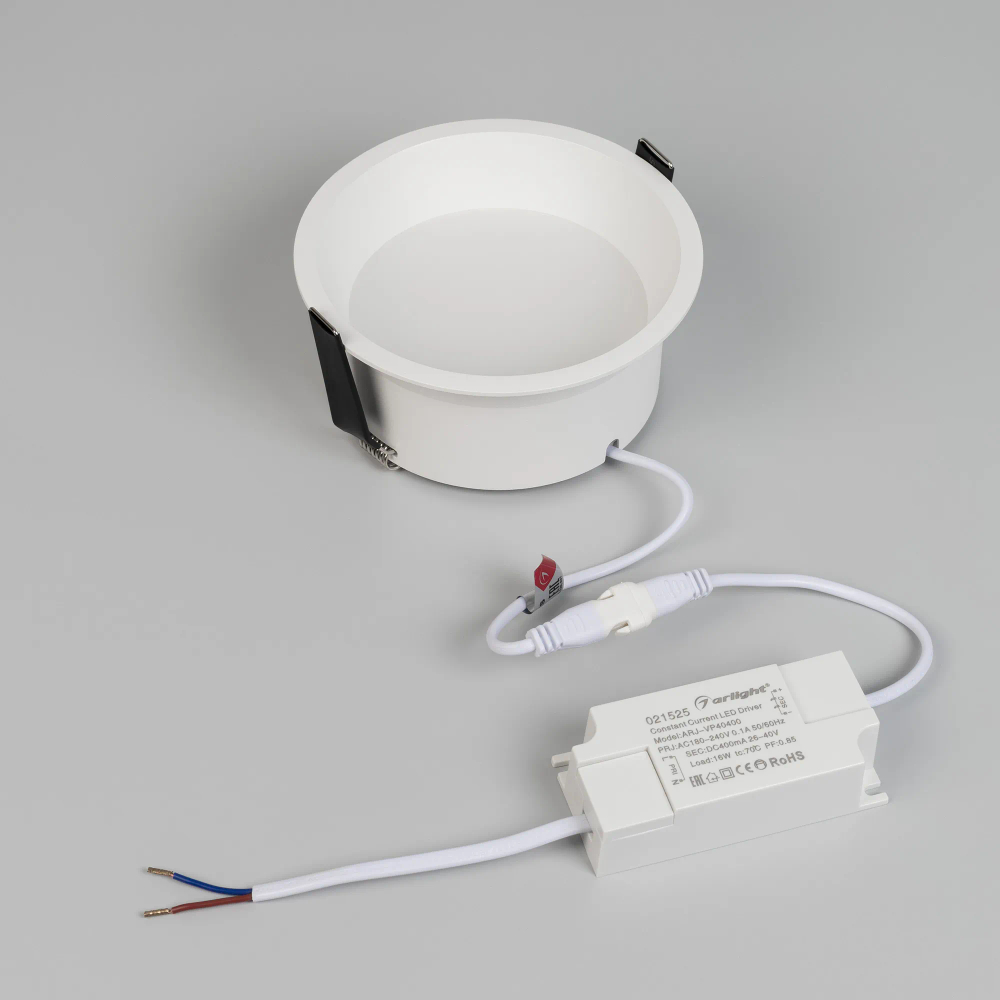Светильник MS-BREEZE-BUILT-R125-16W Warm3000 (WH, 90 deg, 230V) (Arlight, IP20 Металл, 5 лет) 036614(1)