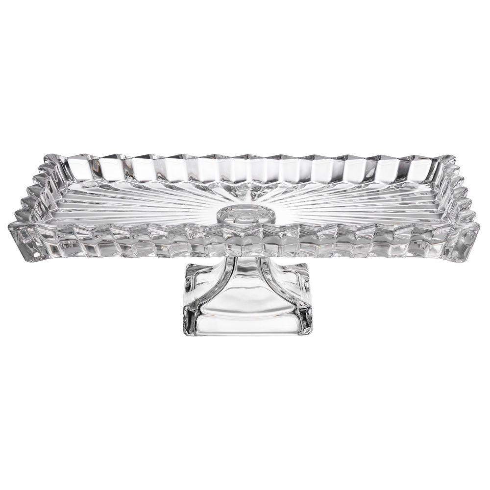 БЛЮДО СЕРВИРОВОЧНОЕ "CRYSTALITY" НА НОЖКЕ 28,5*15*9 СМ