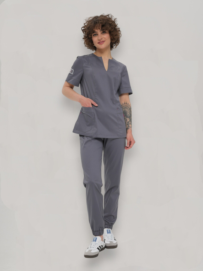 Костюм медицинский женский | Бл-331/2а +Б-128 клеон экстра