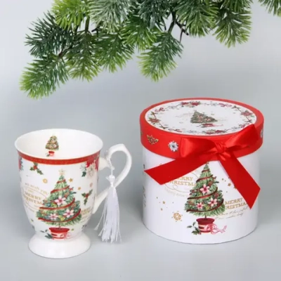 Кружка керамическая 300мл «Ёлочка» в подарочной коробке