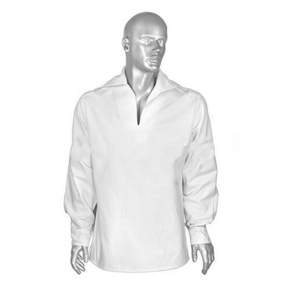 Форменка морская (фланка) белая х/б