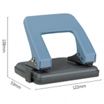 Дырокол DELI, до 20 листов, металлический корпус