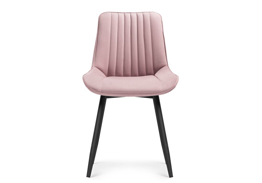 Стул на металлокаркасе Седа розовый / черный