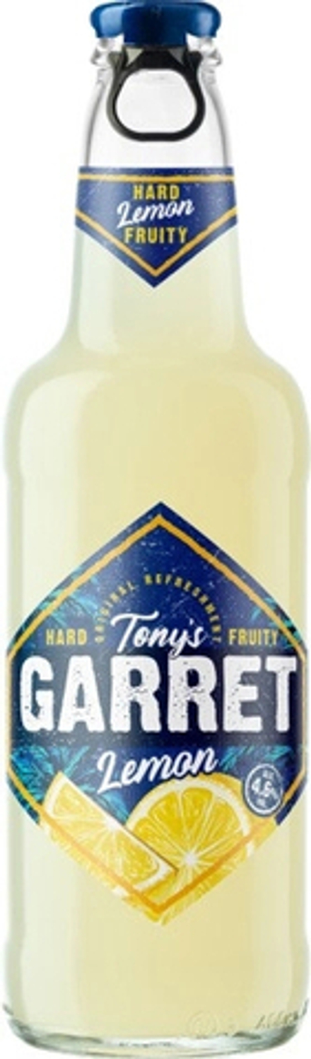Пиво Тони'с Гаррет Хард Лемон / Tony's Garret Hard Lemon 0.4 - стекло