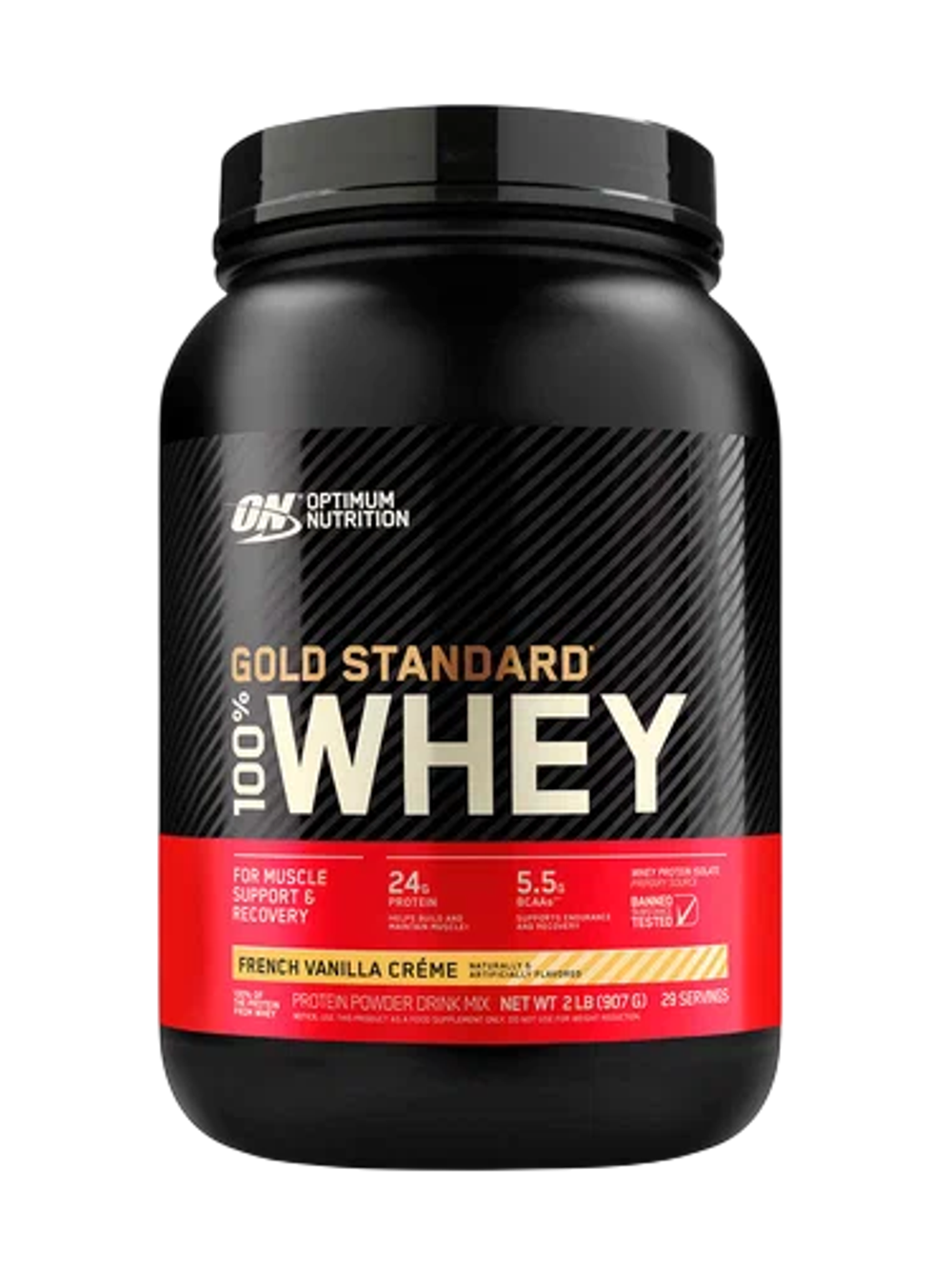 Optimum Nutrition, Gold Standard 100% Whey, сыворотка, 907 г (2 фунта)