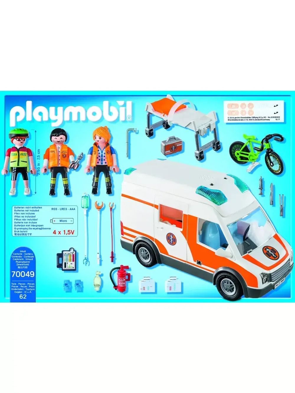 Конструктор Скорая помощь Playmobil 70049 (свет, звук)