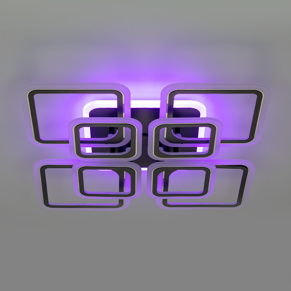 Citilux Марсель Смарт CL232A185E RGB Умная люстра Чёрная