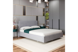 Кровать с латами Соло 160*200, Серый