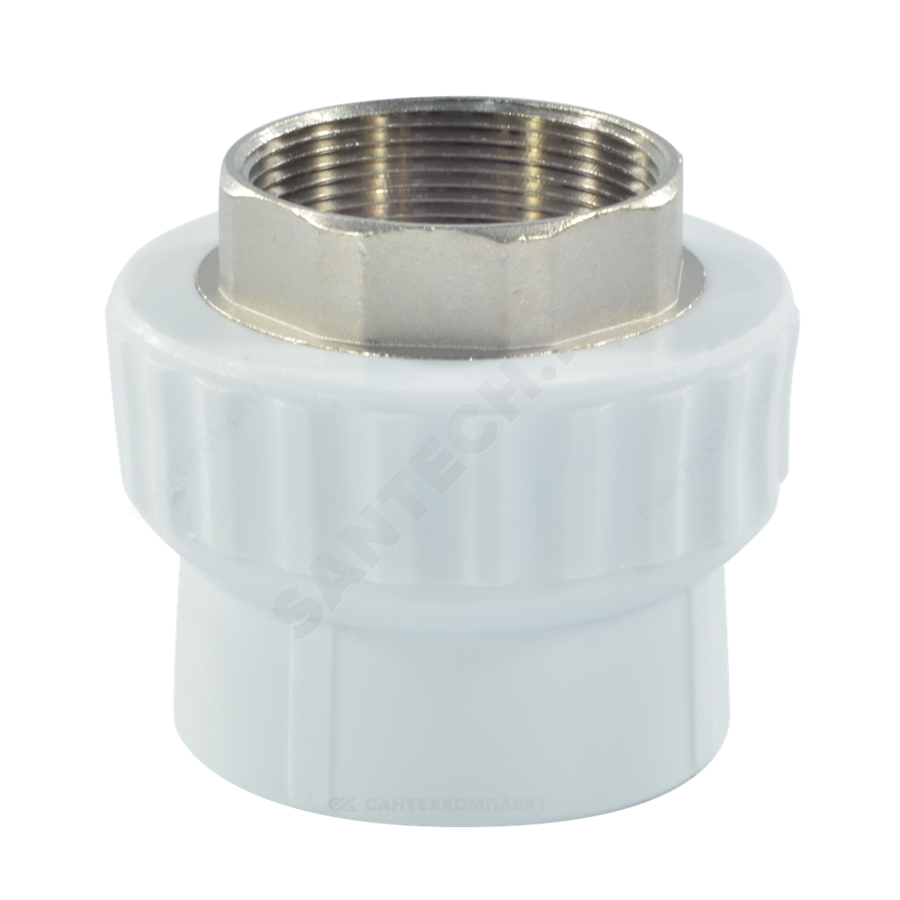 Муфта PP-R комбинированная белая Дн 32х1 1/4" ВР под ключ VALFEX 10134132
