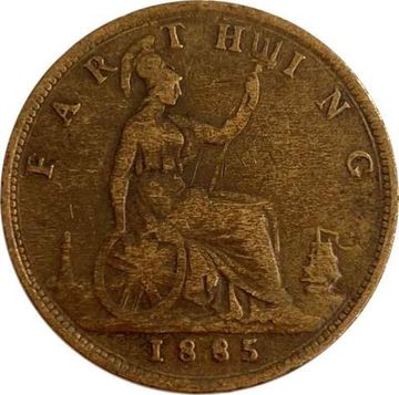 1 фартинг 1885 Великобритания
