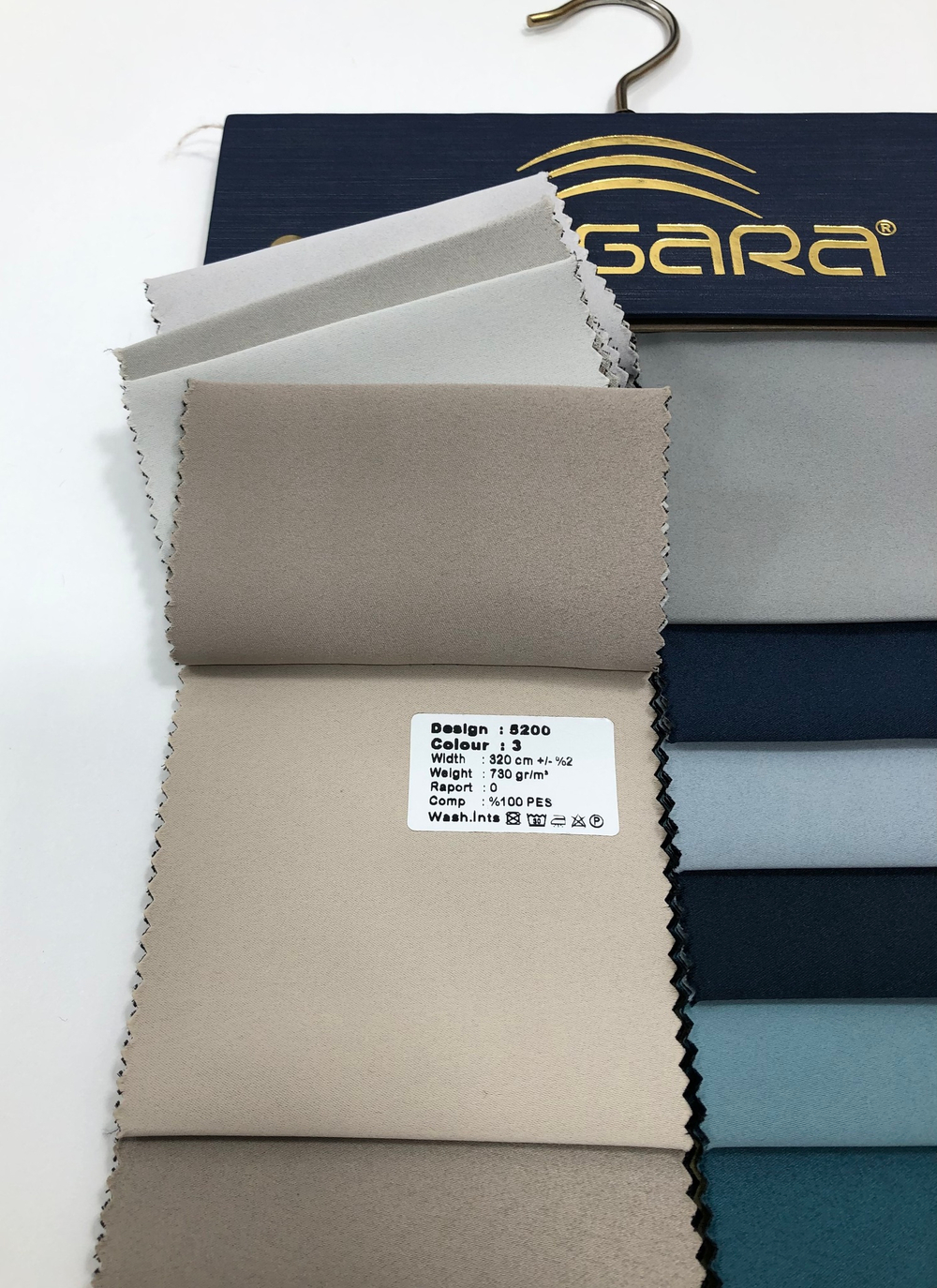 Портьерная ткань двусторонний dimout Megara арт. 5200 (высота 320 см, Турция)