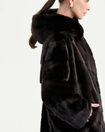 Шуба из меха норки