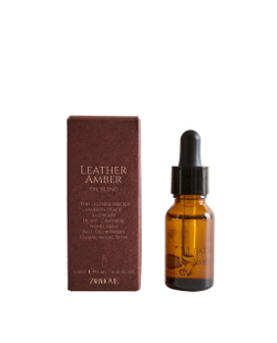 Zara Home Эфирное масло для аромадиффузора Leather Amber 15 мл, концентрат для ароматизации дома, восточный кожаный, Чёрный