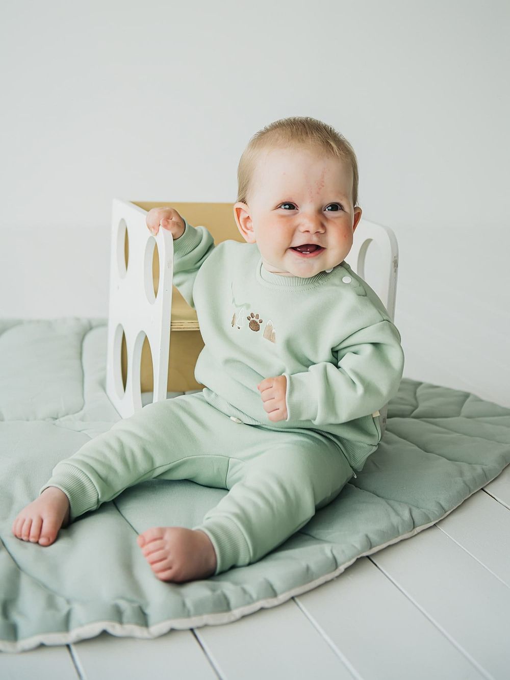 Свитшот "Шалфей" утепленный 0+