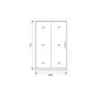 Душевая дверь Good Door Spirit WTW 100 СП00017 стекло прозрачное/профиль хром