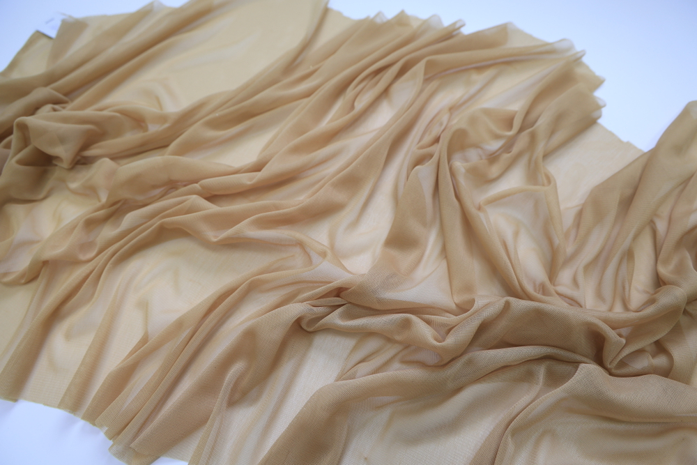 Сетка трикотаж бежевая