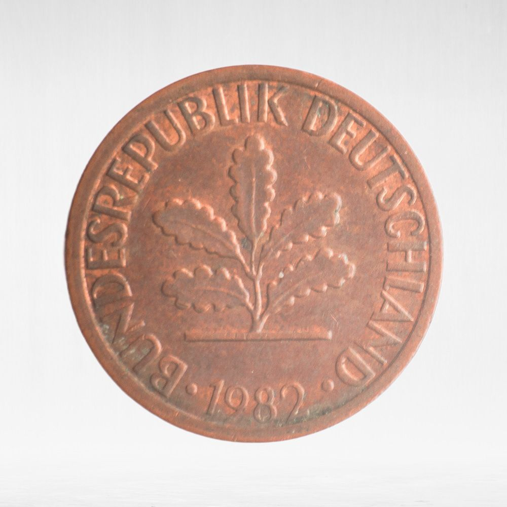 Germany, 1 Pfennig, 1982, (Stuttgart Mint - "F"), VF