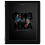 Тетради предметные, КОМПЛЕКТ 12 ПРЕДМЕТОВ, 48 л., матовая ламинация, лак, BRAUBERG "MAJESTIC BLACK", 405177