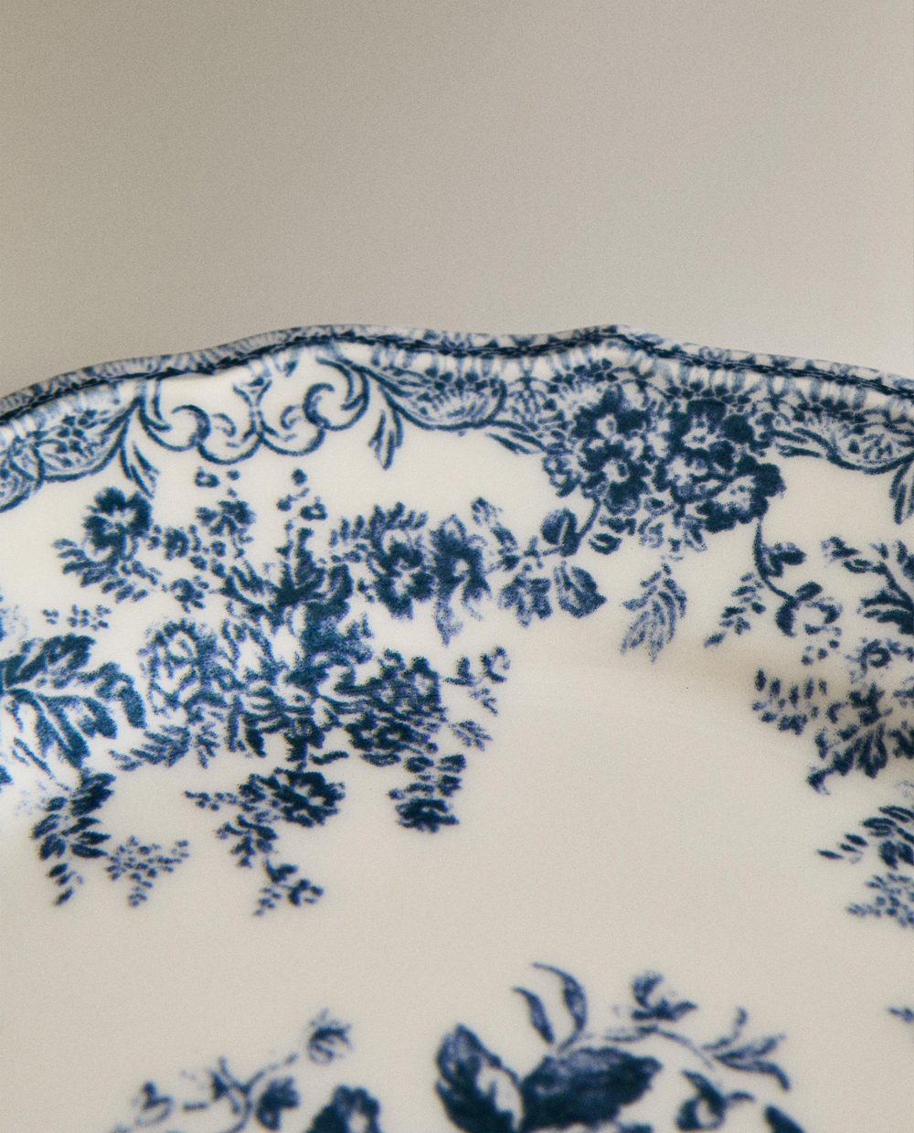 Zara Home тарелка десертная из фаянса, цвет синий, 21.5 см · 2460/202