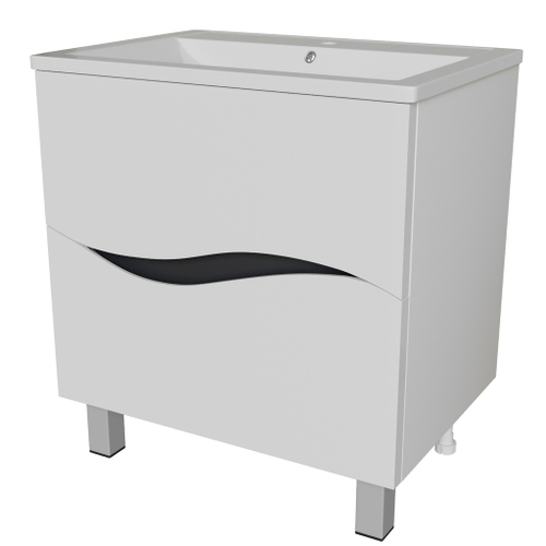 Тумба д/ванной "Лайф-60"  под раковину Марго-60 (MIXLINE) (ПВХ)