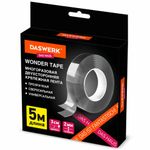 Многоразовая двухсторонняя прозрачная крепежная лента "Скотч NANO tape 5 м х 30 мм", 2 мм, DASWERK, 607929