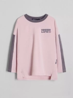 Лонгслив оверсайз для девочки