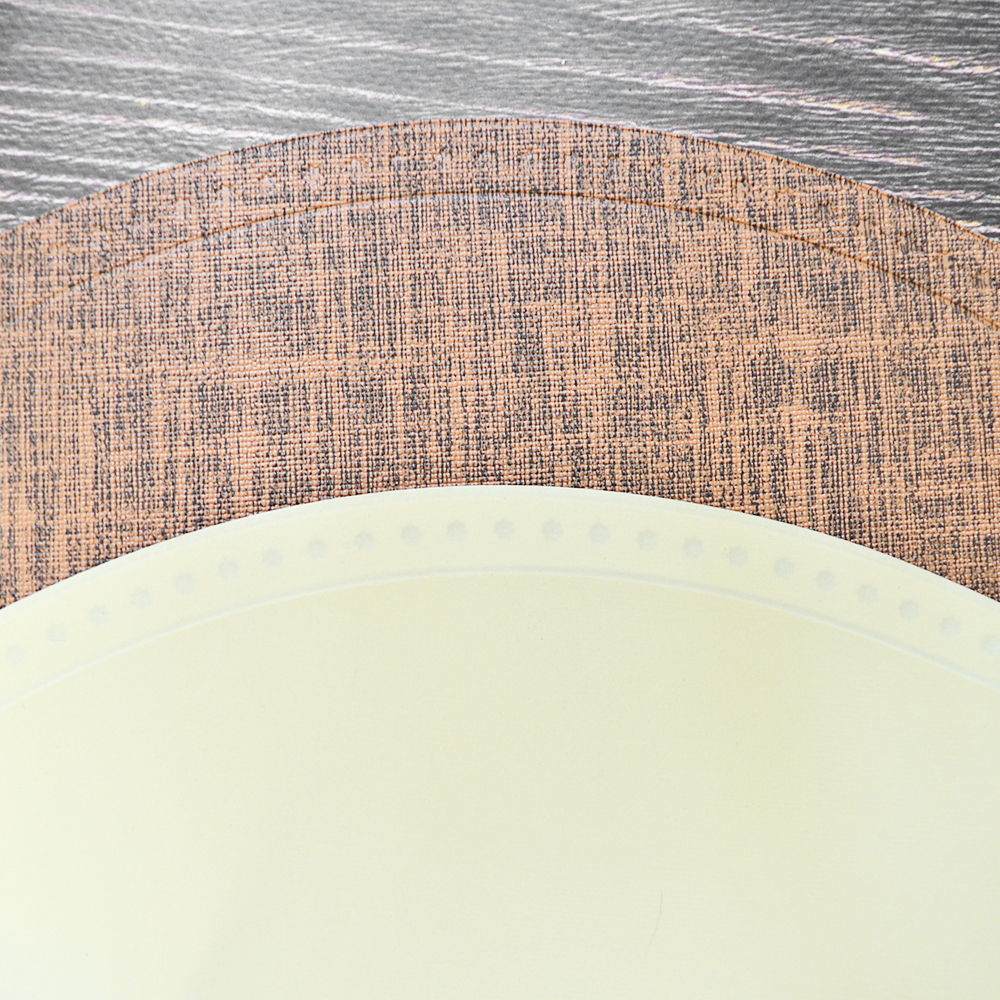 Салфетка сервировочная плетеная круглая 38см, цвет микс