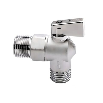 ViEiR шаровой миникран УГЛОВОЙ д/смесителей НР 1/2"-3/4" VER-PRO, хром (GZRL34)