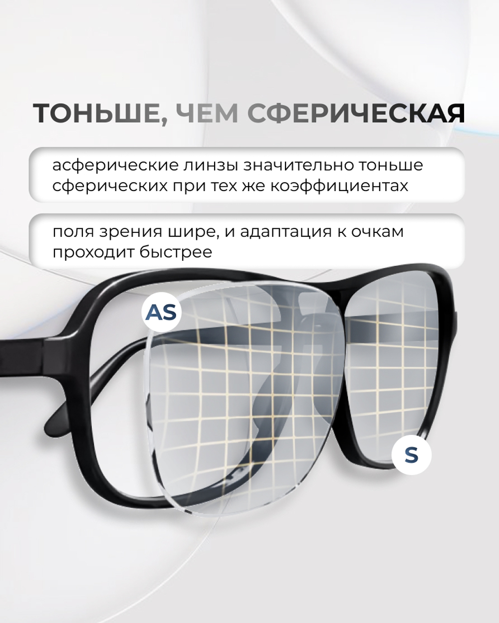 Линза Clear Vision 1.6 асферическая с гидрофобным покрытием