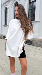 Футболка бойфренда, цвет молочный