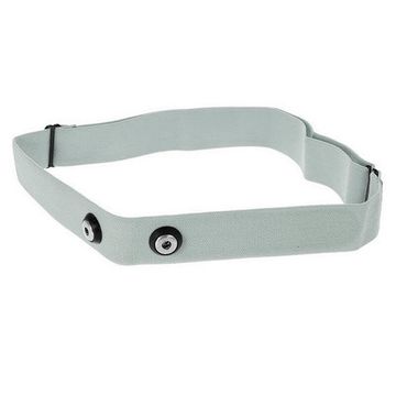 Сменный ремешок с электродами для монитора сердечного ритма, кардиодатчика HRM для Garmin, Polar, Wahoo, 45 мм (Серый)