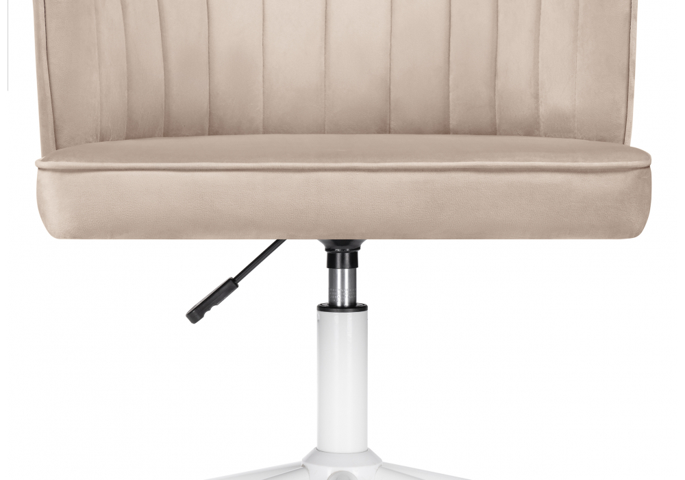 Офисное кресло Woodville Дэни бежевый, белый, ножки белые